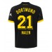 Tanie Strój piłkarski Borussia Dortmund Donyell Malen #21 Koszulka Wyjazdowej 2023-24 Krótkie Rękawy